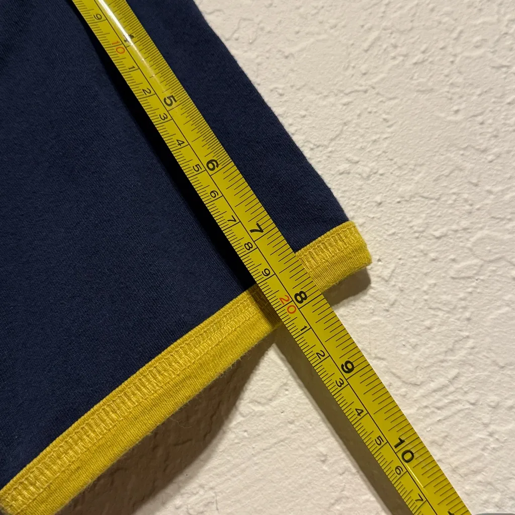 Levi’s Navy Gold Trim Cropped Logo Tee Size S Levi Strauss 1853 Graphic Shirt - Image 9