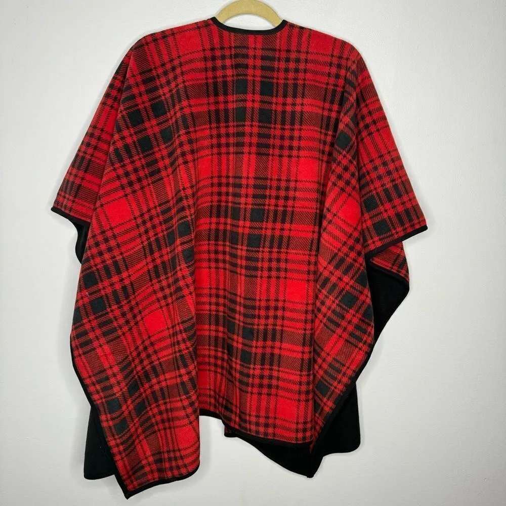 Woolrich red plaid shawl - Image 4