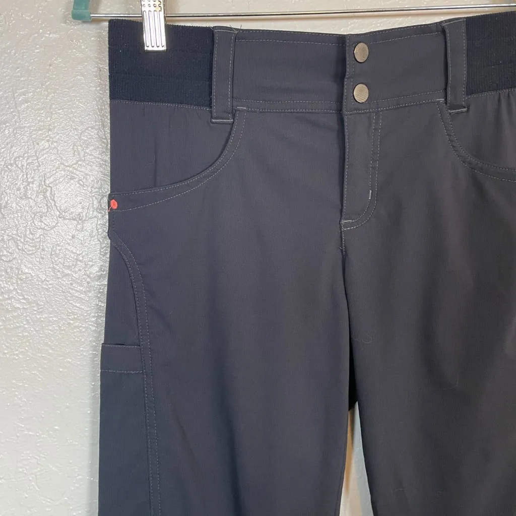 Title Nine Women 6 Navy Blue Clamber Pants Pockets Stretch Rock Climbing Gorp - Image 4