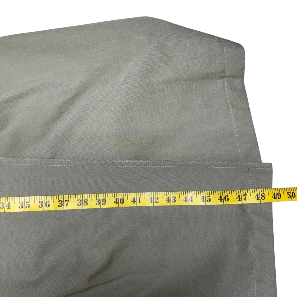 ZARA Oversized Belted Double Breasted Long Trench Coat Khaki Taupe Green XSmall - Image 16