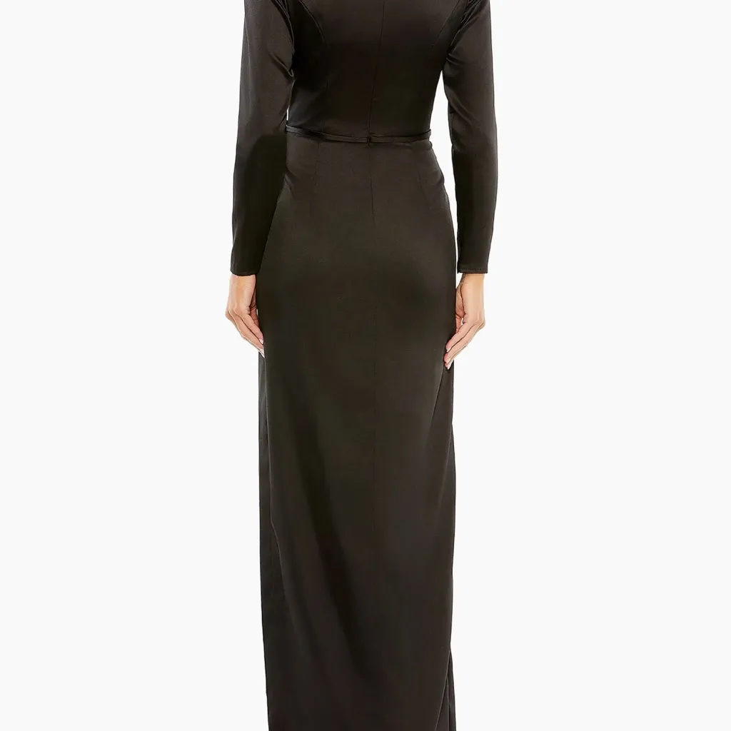 Mac Duggal - Original Price $398
Satin Power Shoulder Gown - Image 3