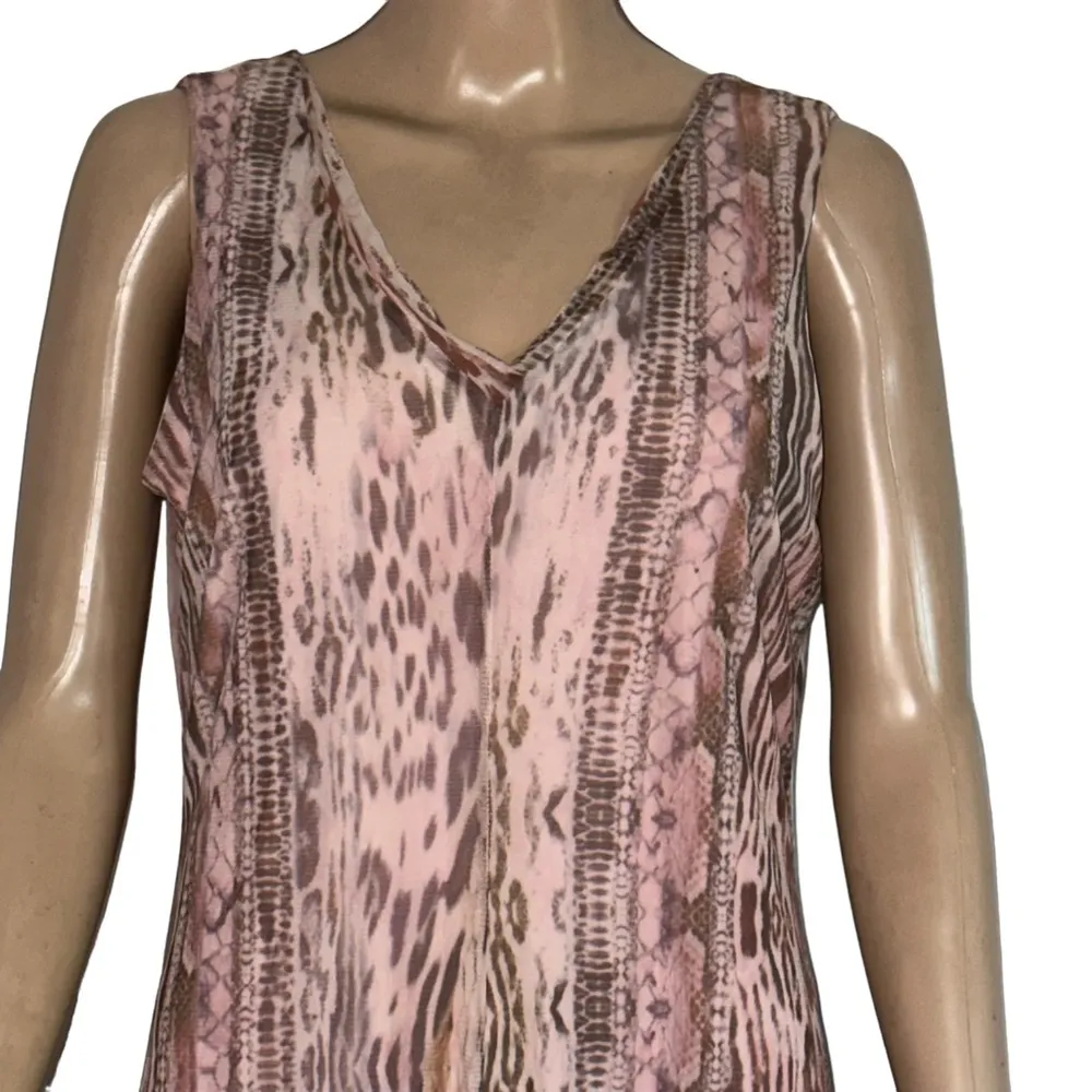 T Tahari snake skin print sleeveless dress - Image 2