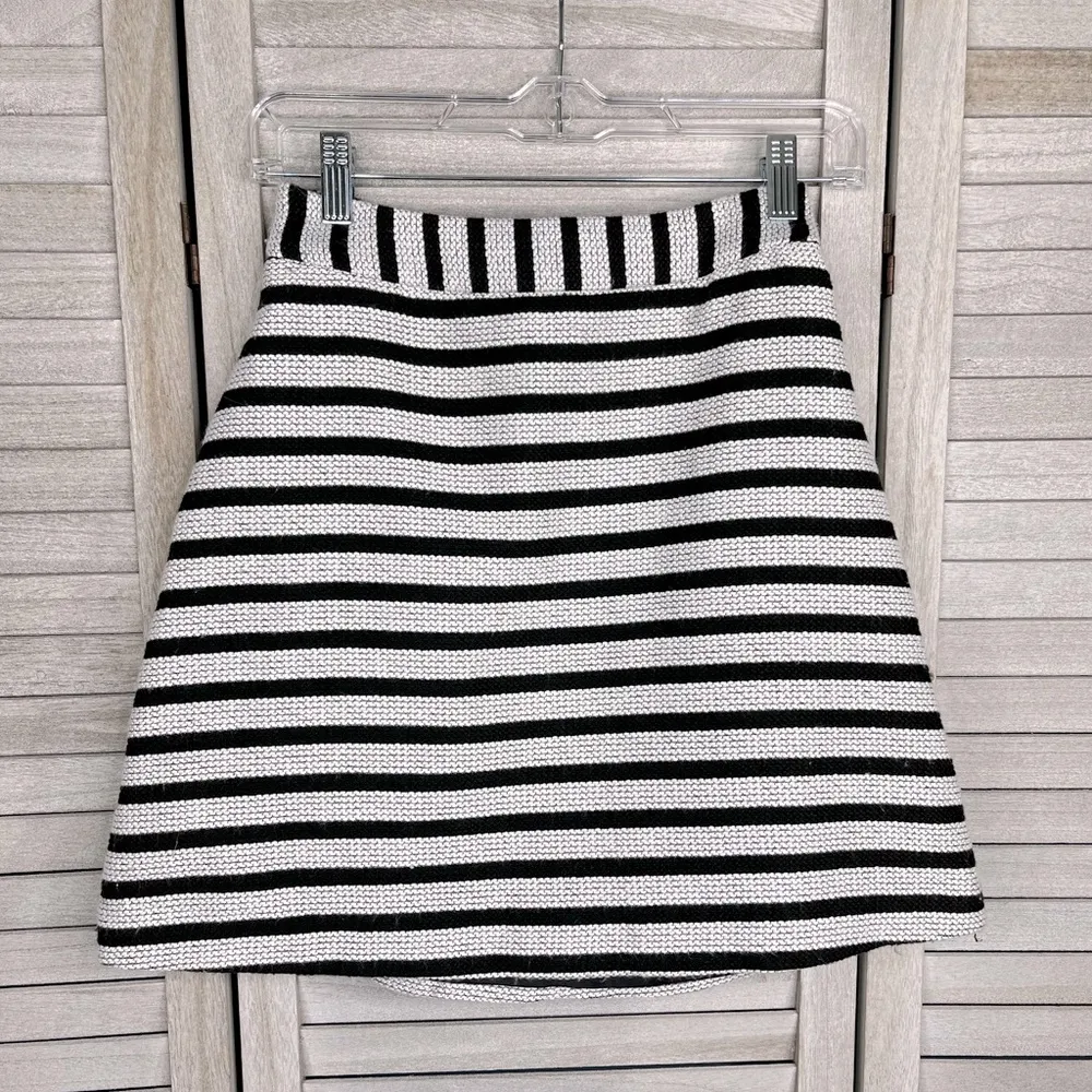 EXPRESS Knit Skirt Set Black & White Stripes Tank & Mini Skirt-2/Small - Image 4