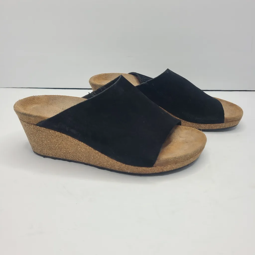Birkenstock Papillon Namica Slide Black Suede Wedge Size EU‎ 40 - Image 2