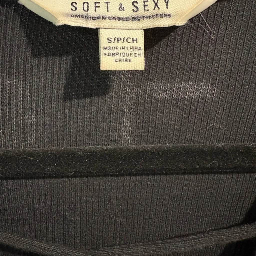 American Eagle Outfitters Black Long Sleeve Dress - Image 3