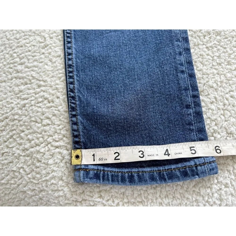 AQUA High Rise Slim Leg THE STELLA in Dakota Blue Denim Jeans Size 27 - Image 14