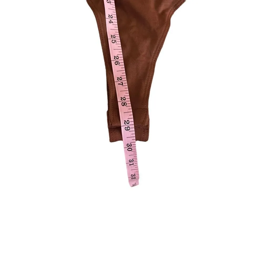 ASTR Brown Cut Out Long Sleeve Bodysuit NWT - Image 8