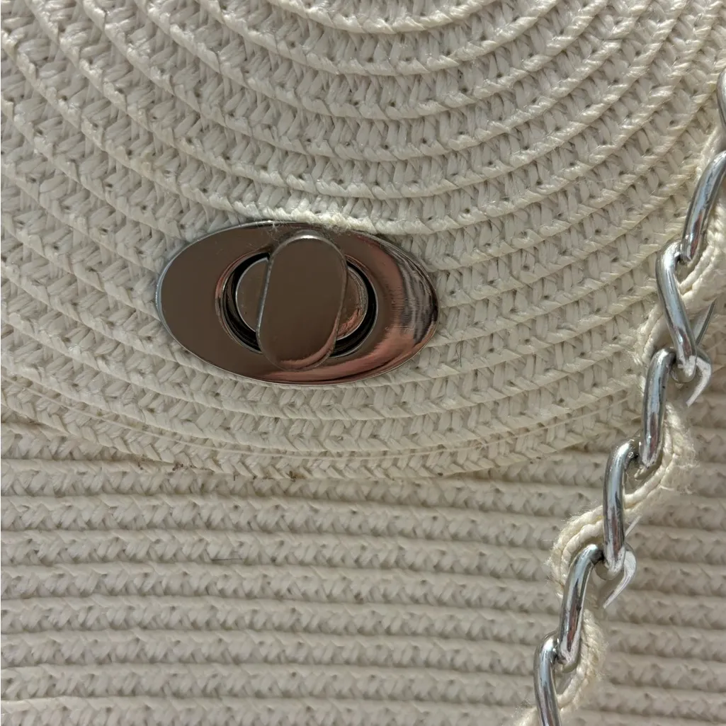 kim rogers Elegant white Woven Shoulder Bag - Image 7