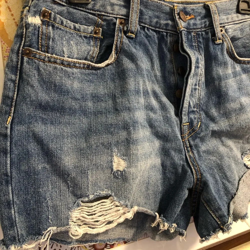 50% OFF We The Free Distressed Button Fly Jean shorts 30 - Image 3