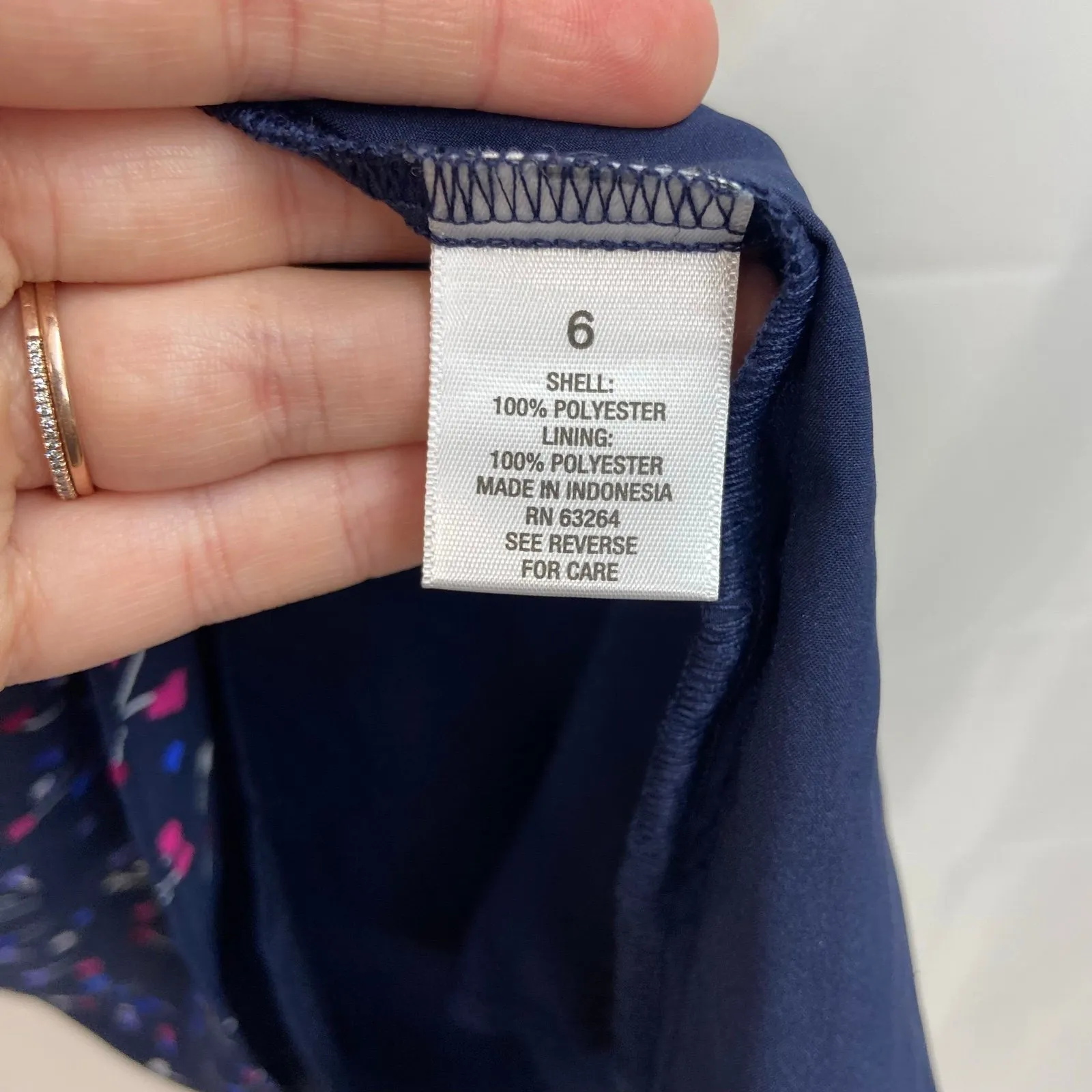 Roz & Ali women's purplish blue sheath lined‎ tie cold shoulder zip knee dress 6 - Image 4