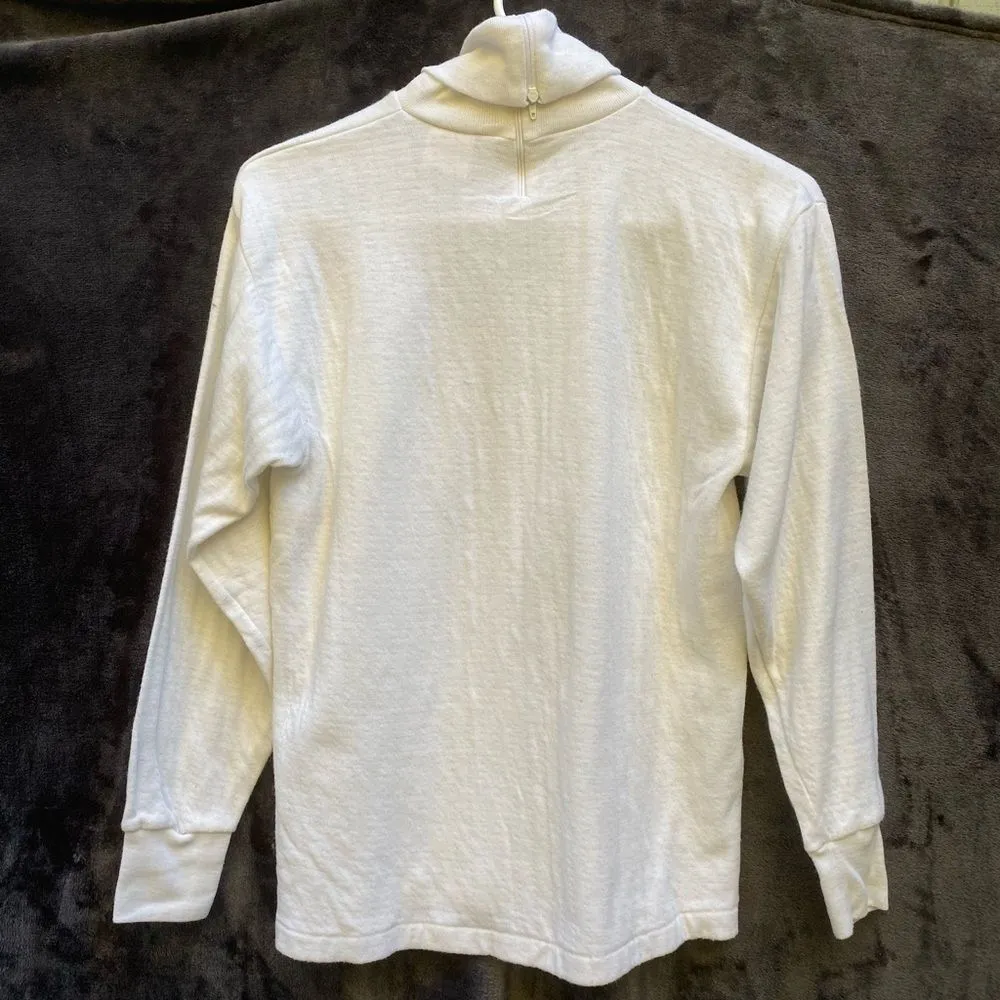 Vintage‎ Sears Winterskins "Think Snow" Turtleneck White Size L - Image 5