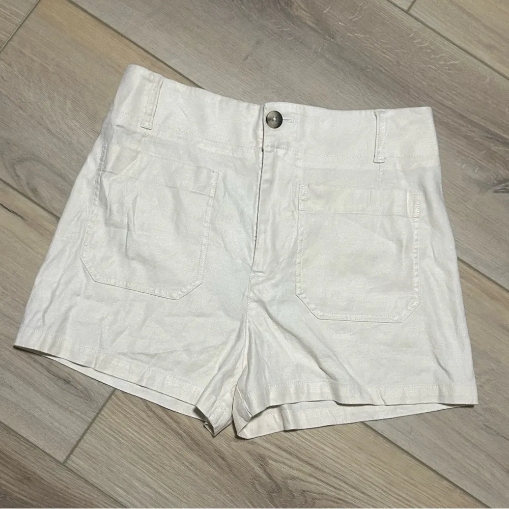 Maeve By Anthropologie The Colette Shorts Linen Edition Size 30 - Image 4