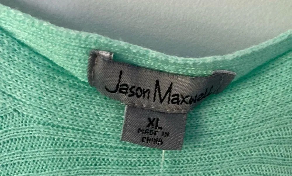 NWT Jason Maxwell Mint Green Sweater XL - Image 5