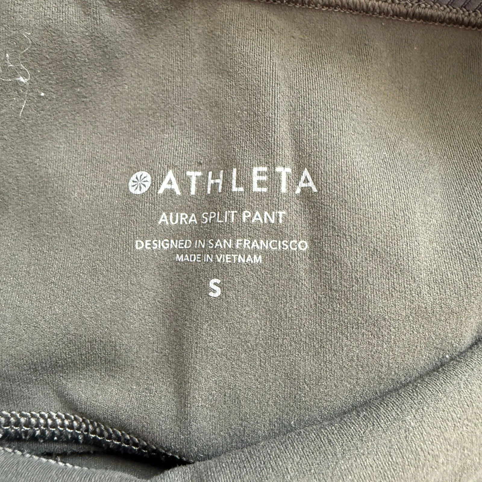 Athleta Aura Split Pant Dark Olive Size Small - Image 10