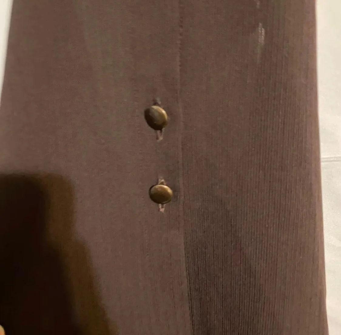 ggonzal sleeveless sheer brown blouse halter top tie with open back Size M - Image 7