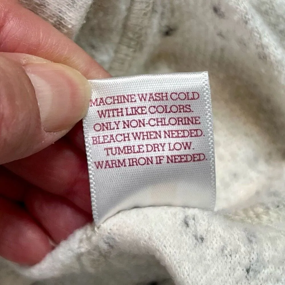 SO Moonbeam Heather Hooded Notchneck Perfect Hoodie Tunic Small - Image 9