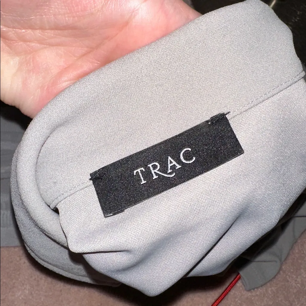 TRAC Sheer Mesh Sleeve Grey Moto Jacket - Image 5