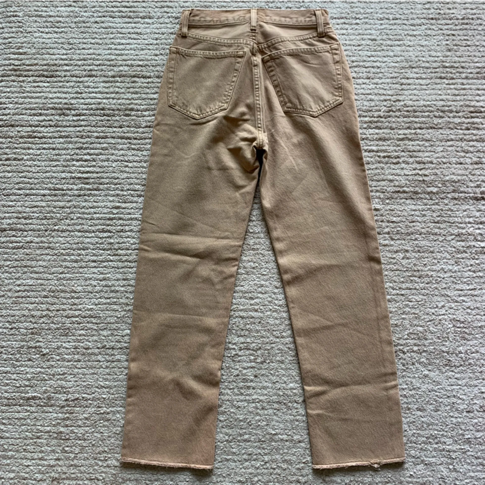 Re/Done 70s Stovepipe Jeans NWOT Washed Khaki - Image 4
