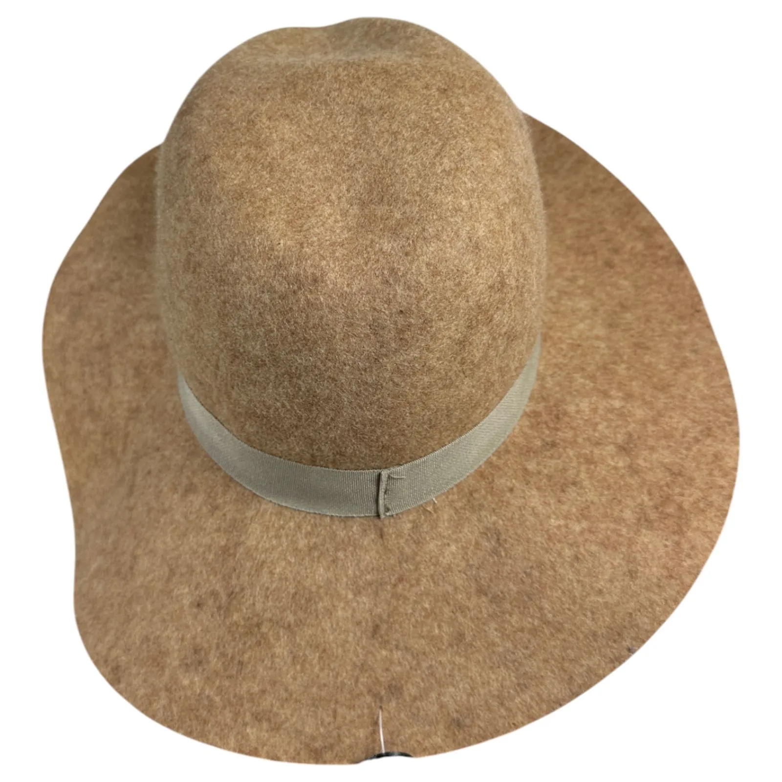 Banana Republic Felt Fedora Taupe Heather Wide Brim Sun Hat S/M NEW with Tags - Image 8