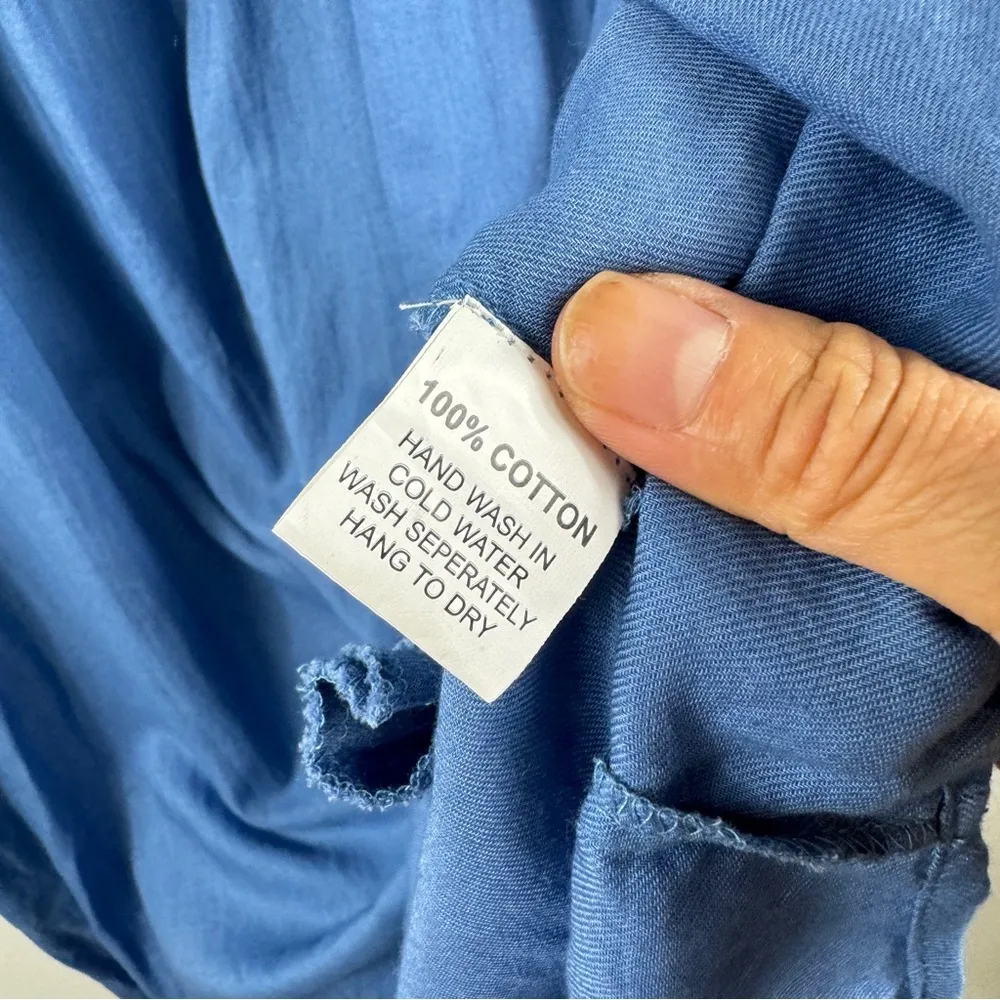 MATTA 100% cotton BEAUTIFUL embroidery midi dress NWT Pink Size M - Image 11