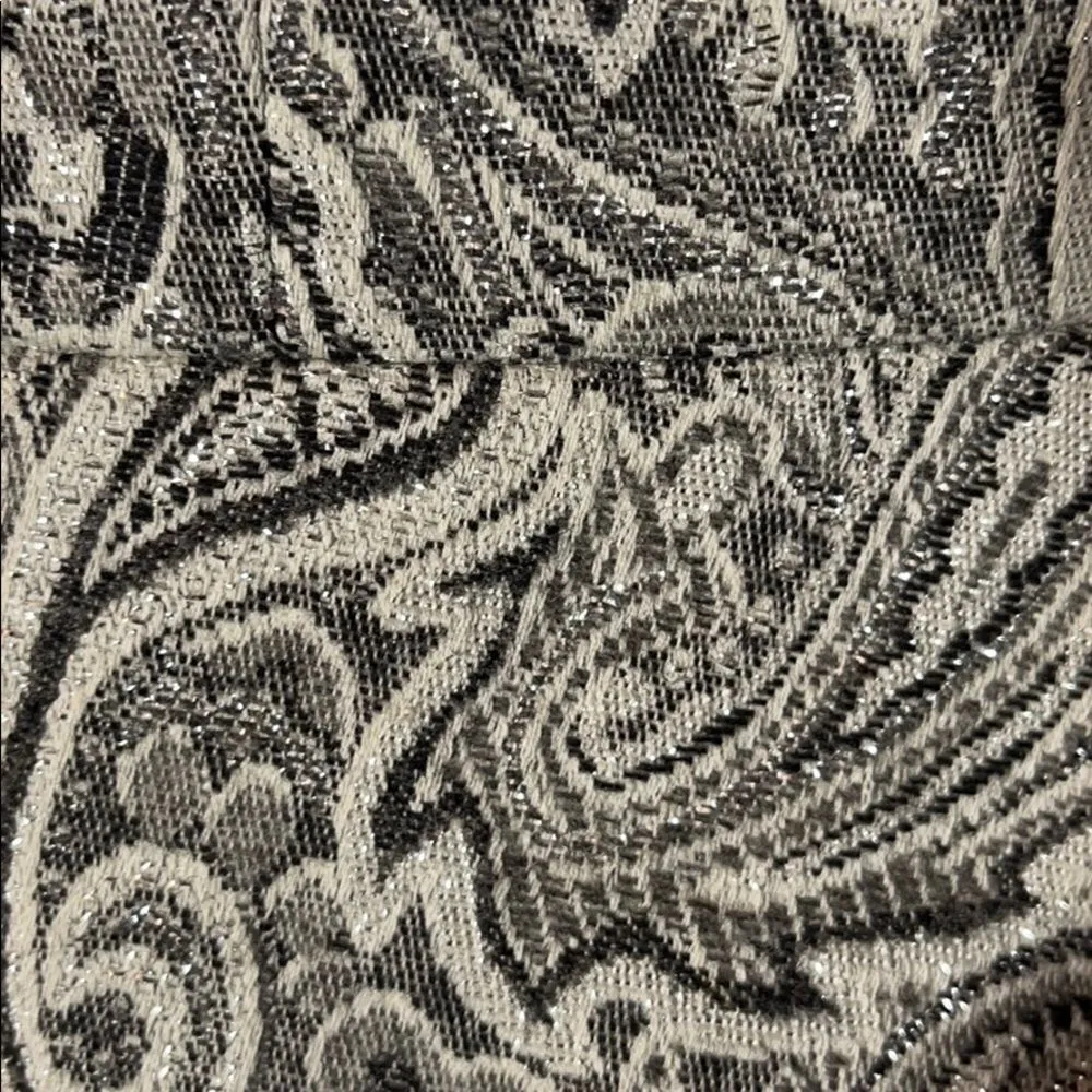 Trina Turk Metallic Silver Single Breasted Crop Blazer 4 - Image 10