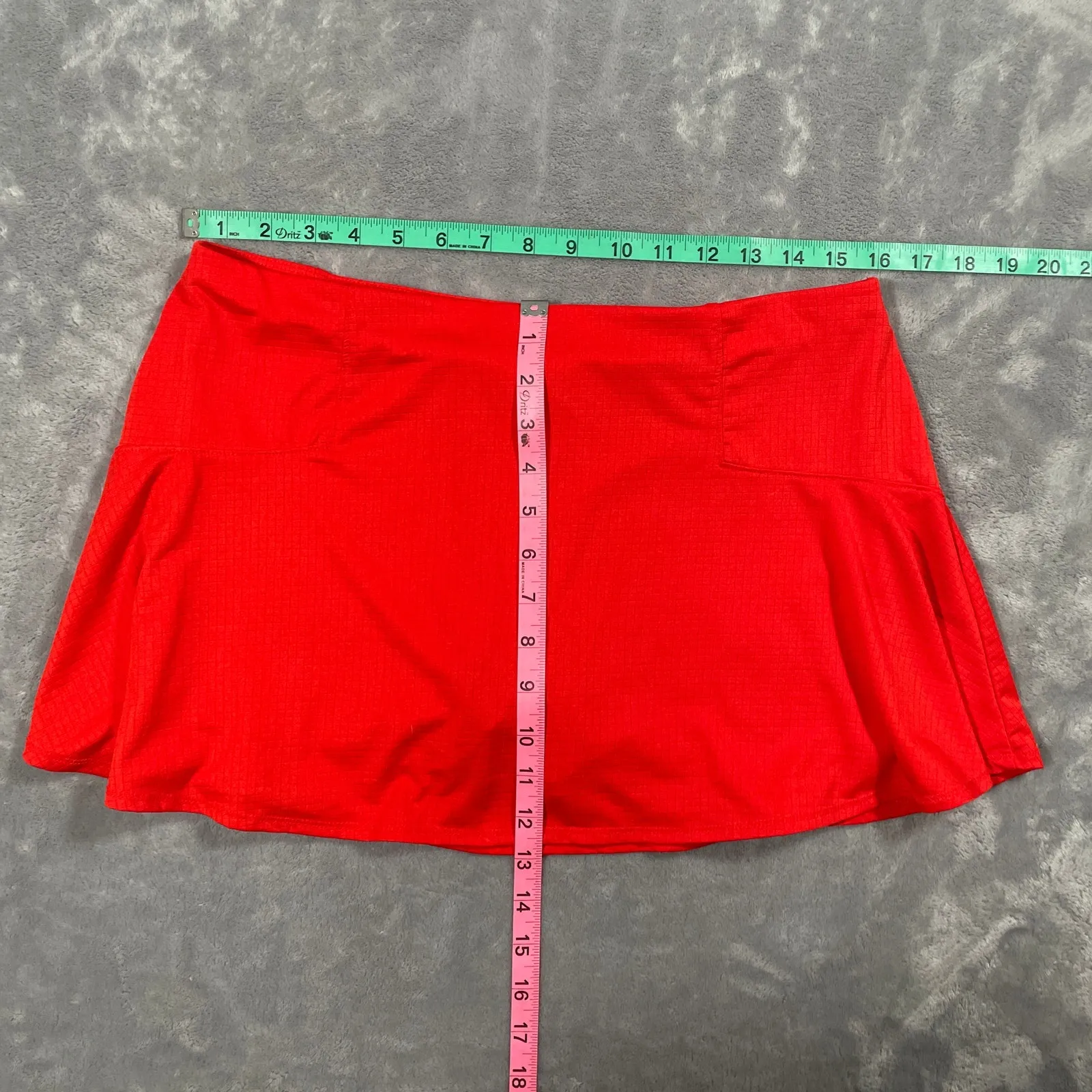 Lucky in Love Skort Large Red Pickleball Tennis Activewear Sporty Athleisure - Image 9
