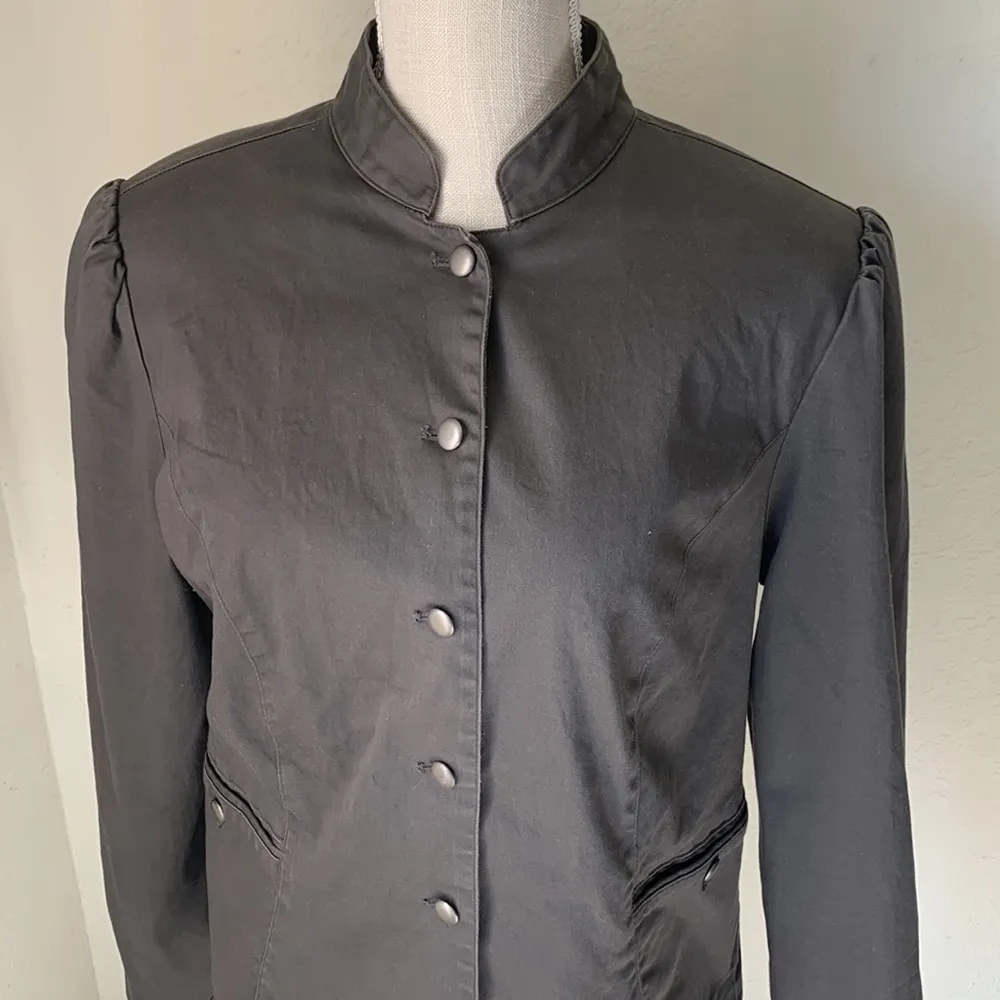Attention  Lightweight Dark Gray Button Down Jacket - Image 2