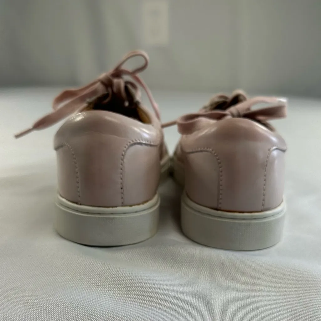 Frye • Sindy Moto Low Top Leather Sneakers Blush Pink Women's Size 9 - Image 6