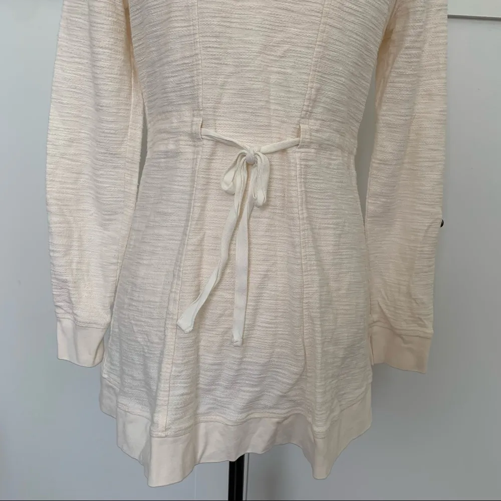 Anthropologie Saturday Sunday Quinn Textured Ivory Zip Sweater Jacket Small - Image 8