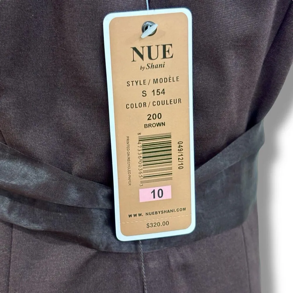 NWT Nordstrom NUE by Shani Size 10 One Shoulder Dress $320 Built - Image 2