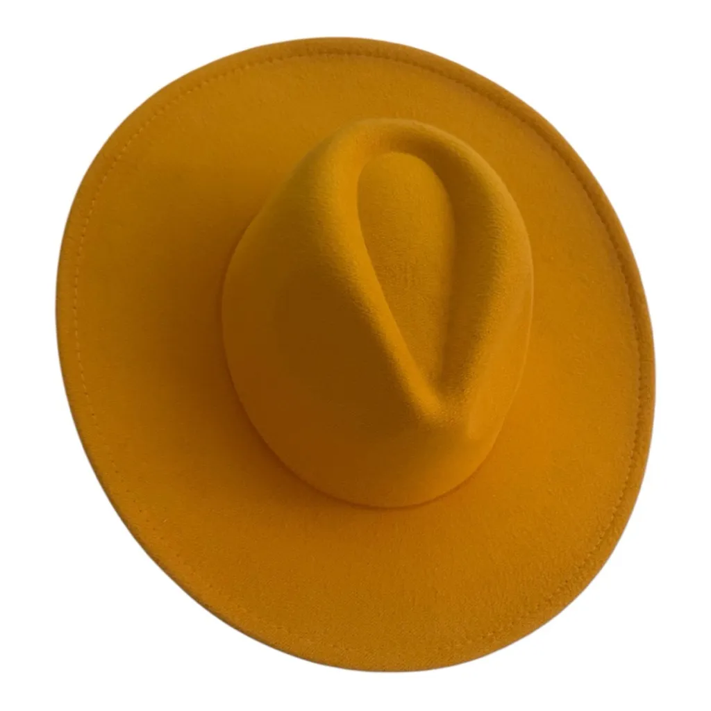 💥HP 💥 Pure Love Yellow Fedora Hat - Image 2