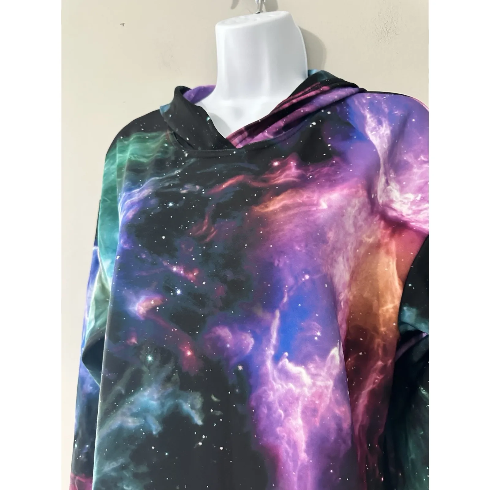 NWT BlackMilk Galaxy Butterfly Slouchy Hoodie Dress Oversized Pullover Size L - Image 4