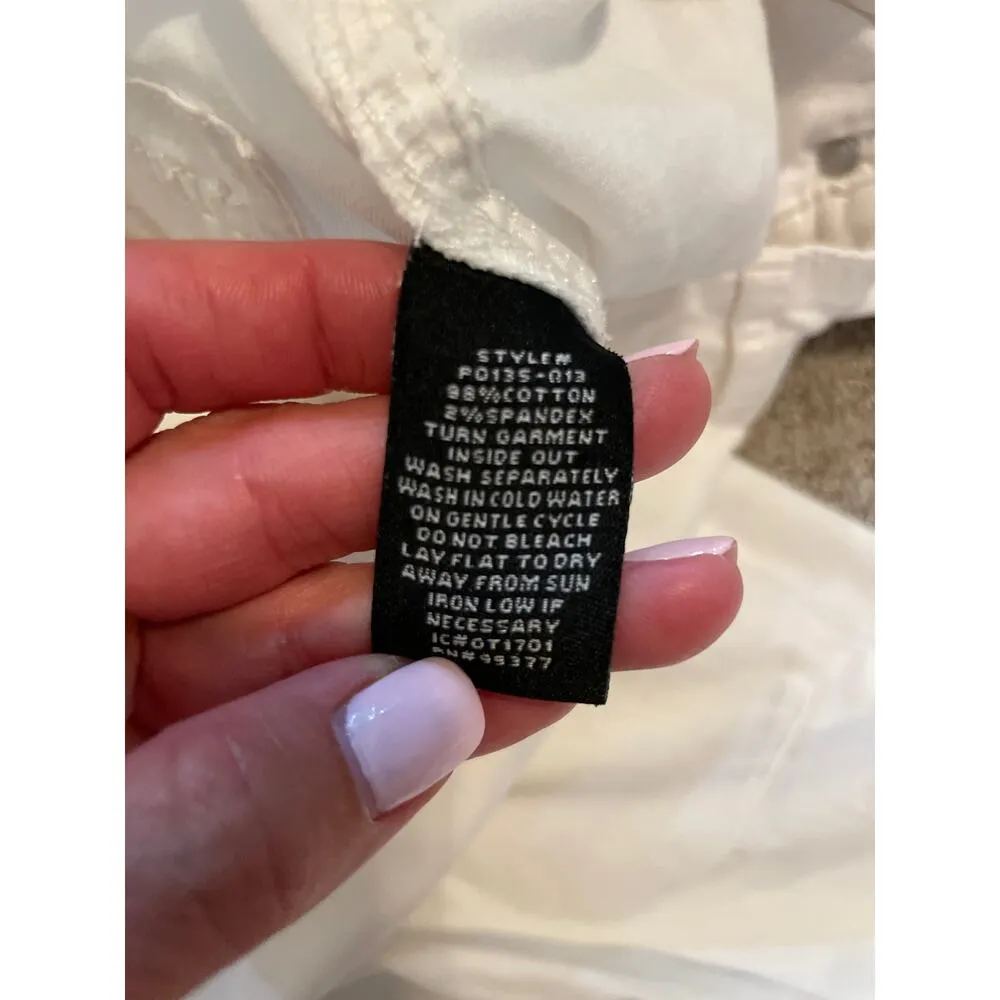 Sanctuary White Cargo Jogger Capri Pants 25 - Image 8