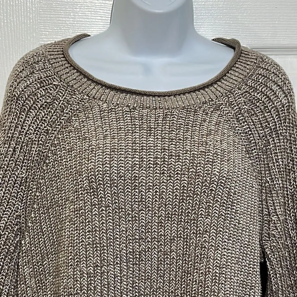 Ellen Tracy Pullover oatmeal marl color Sweater size large‎ - Image 2