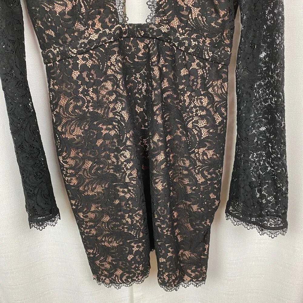 The Jetset Diaries Black Lace Zodiac Mini Dress Sz.M NWT - Image 8