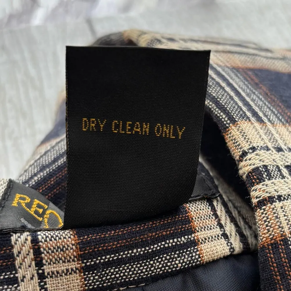 Vintage Requirements Plaid Linen Blend Jacket Size 16 - Image 8