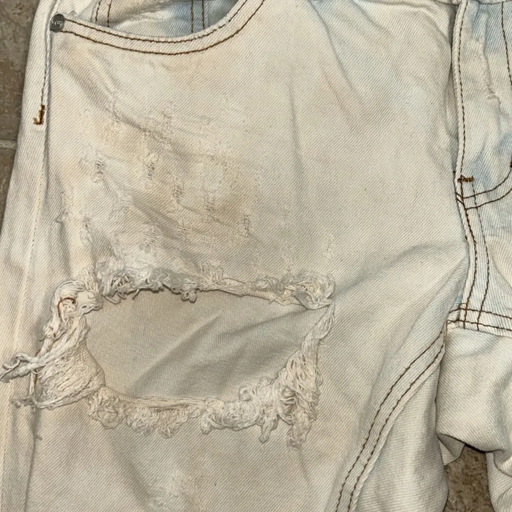 Revolve One Teaspoon Iced Blue Distressed Denim/Jeans(Size 28) Gray - Image 6