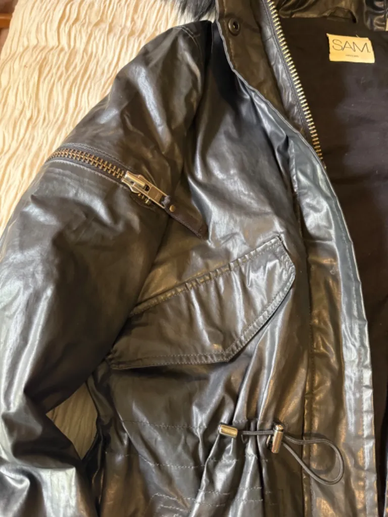 SAM Fur Trench Jacket  - Image 7