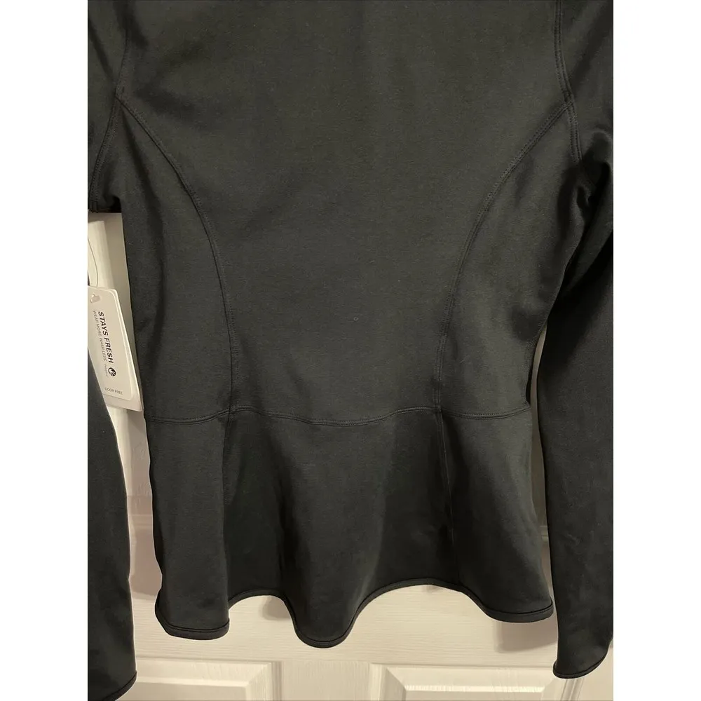 Yogalicious Lux Rebel Flare Full Zip Jacket Black Size S New With Tags - Image 3