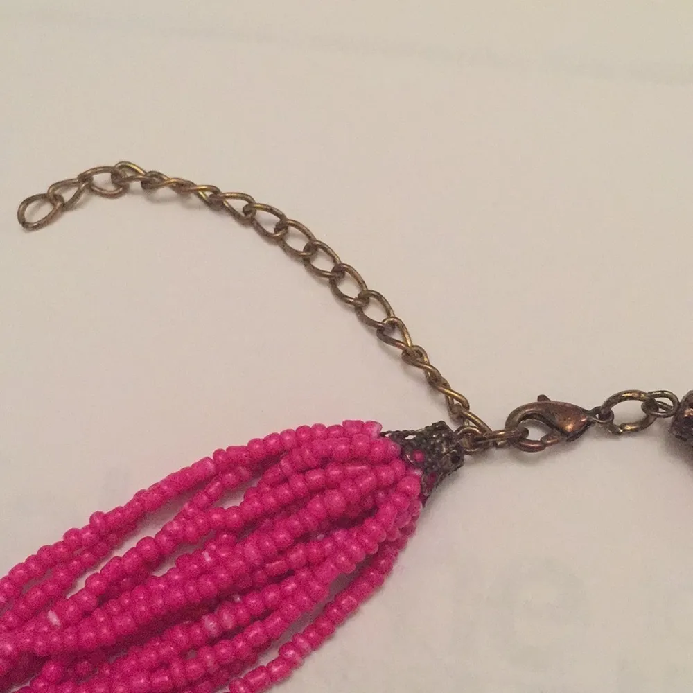 Pink statement necklace - Image 2