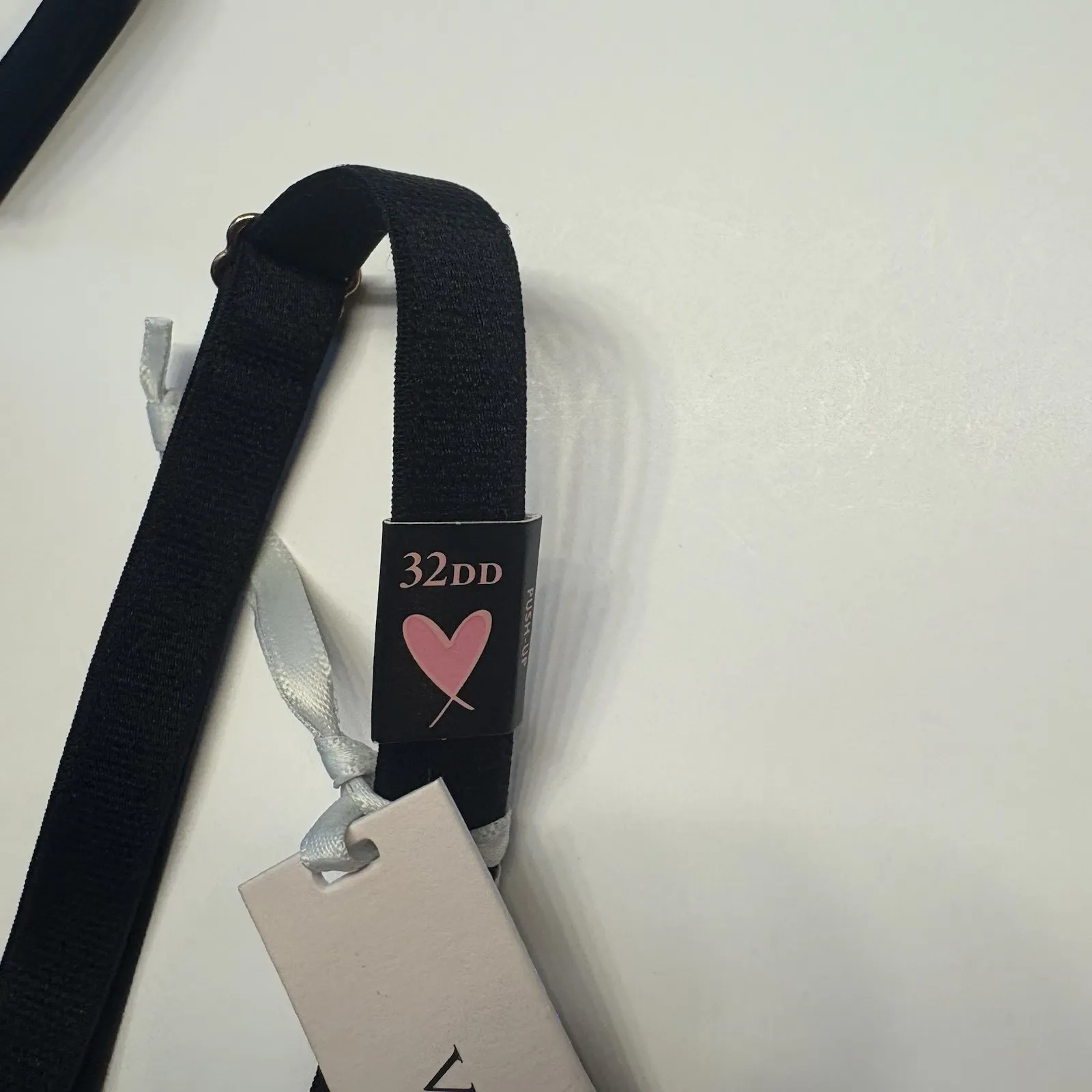 Victorias Secret Dream Angels Pushup‎ Bra Thick Padded Size 32DD Black Lace NEW - Image 8