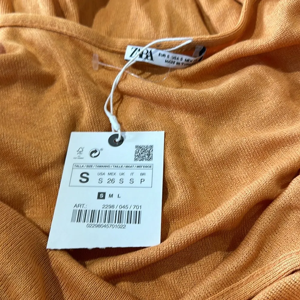 NWT ZARA MUSTARD YELLOW MIDI RIBBED STRETCH DRESS SMALL BLOGGER FAV - Image 9