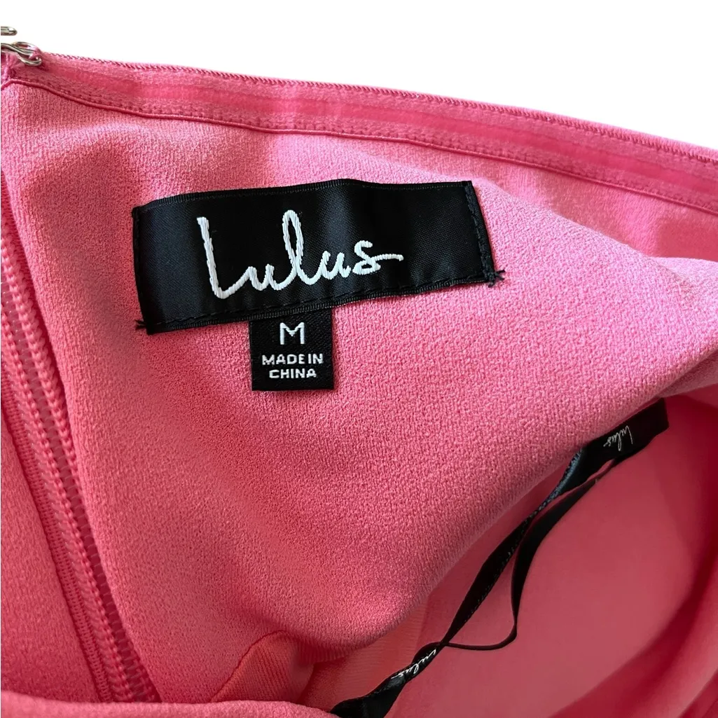 Lulu’s Own the Night Bubble Gum Pink Strapless Maxi Dress Size M - Image 13