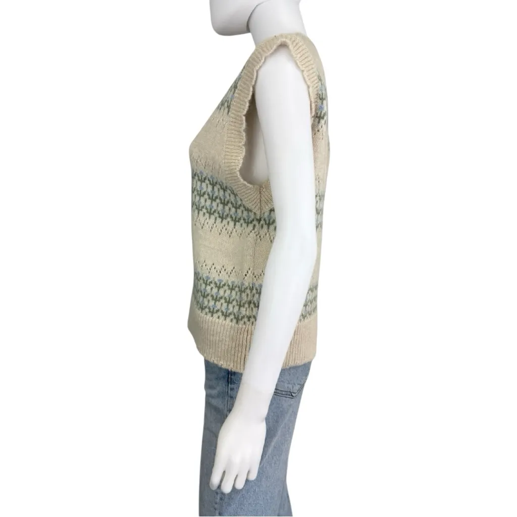 heartloom NWT Cream Acacia Pointelle Sweater Vest Size S - Image 2