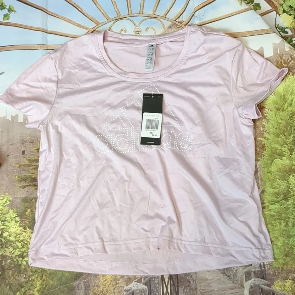 Adidas gray tapered fit pants and top size xs - Image 8