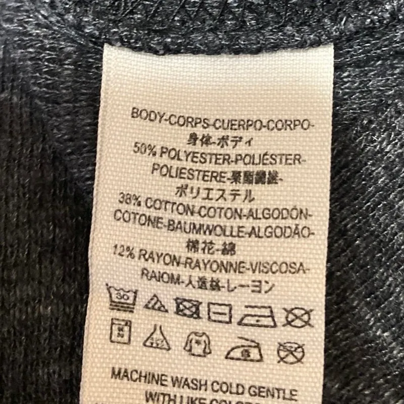 Free People Women's Gray Turtleneck Split Back Long Sleeve Knit Sweater Top Sz M - Image 4