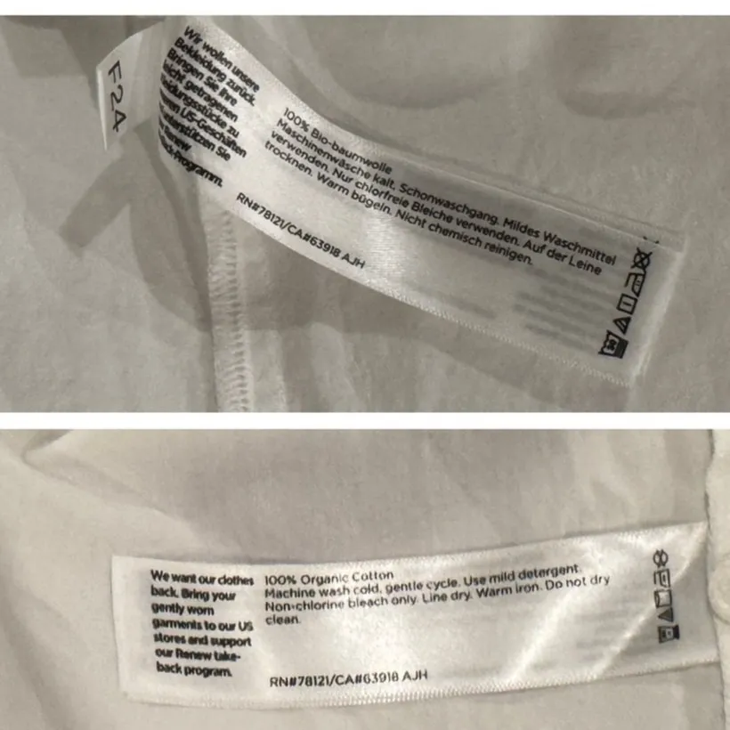 Eileen Fisher Classic Collar Easy Organic Cotton Button-Up Shirt Size PS - Image 11