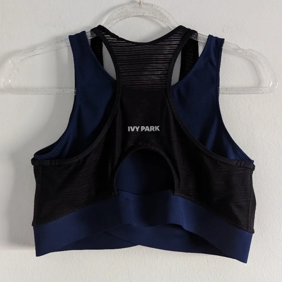 Ivy Park sports bra‎ mesh navy and black size XS - Image 2