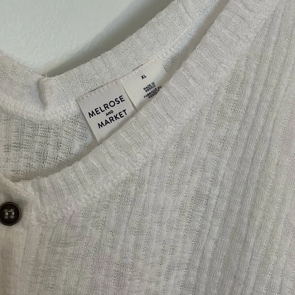 NWT Melrose & Market Button Front Tank White XL Nordstrom - Image 3