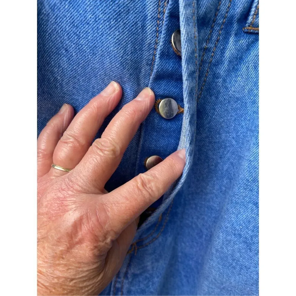 Vintage barrel leg tapered leg size 9 Christina jeans High waisted Blue - Image 4